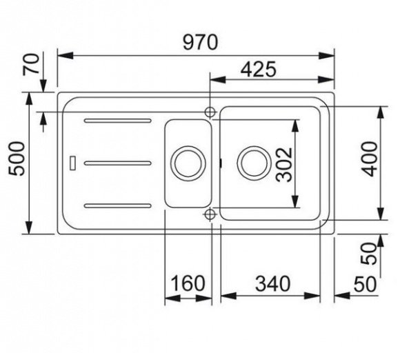 Кухонная мойка Franke IMG 651 шоколад (114.0502.875)