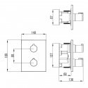 Смеситель для ванны Imprese Centrum хром (VRB-10400Z) 193214