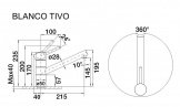 Смеситель кухонный Blanco Tivo хром (517599) 50484