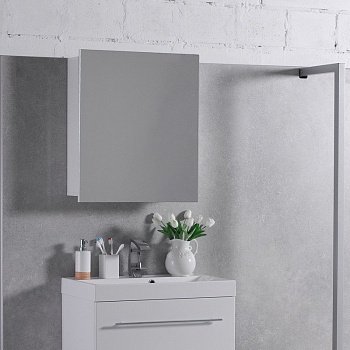 Зеркальный шкаф Fancy Marble МС-700 белый (ШЗ-700) фото