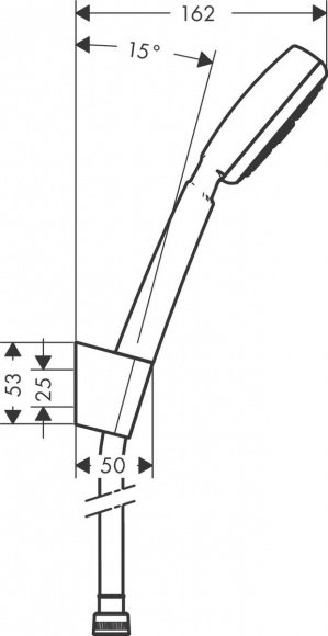 Душевой гарнитур Hansgrohe Crometta 100 1 jet Porter (26664400)