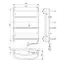 Полотенцесушитель электрический Laris Евромикс П6 450х600 подключение справа (73207026) 94551