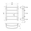 Полотенцесушитель водяной Laris Евромикс П5 400х500 (71207653) 94506