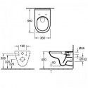 Унитаз подвесной Villeroy&Boch O.Novo DirectFlush + сиденье Duroplast Soft Close (5660HR01N) 122352