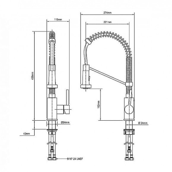 Кухонный смеситель Kraus (KPF-1610SSCH)