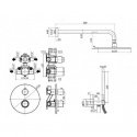 Душевая система PAFFONI Shower set solutions (KIT LIQ018 CR) 194898