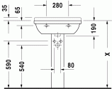 Умывальник Duravit Starck 3 60 cм (0300600000) 128878