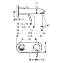 Наружная часть смесителя для умывальника Hansgrohe Talis S2 (31618000) 43788