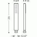 Душевая система Tres Slim НЧ + ВЧ (20218007) 22447