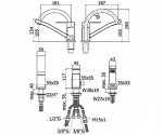 Смеситель для ванны PAFFONI EFFE/ELLE (EF 040 CR) 159561