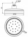 Верхний душ Jaquar (OHS-CHR-1801) 20567