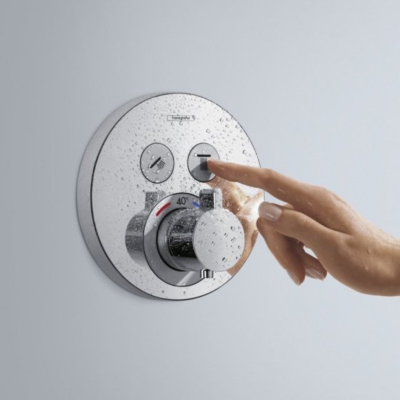 Наружная часть смесителя для душа Hansgrohe Shower Select S с термостатом (15743000)