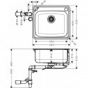 Кухонная мойка Hansgrohe S412-F500 (43336800) 153777