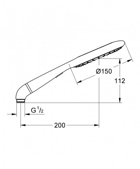 Ручной душ Grohe Rainshower Icon 150 2 режима серый (27276000)