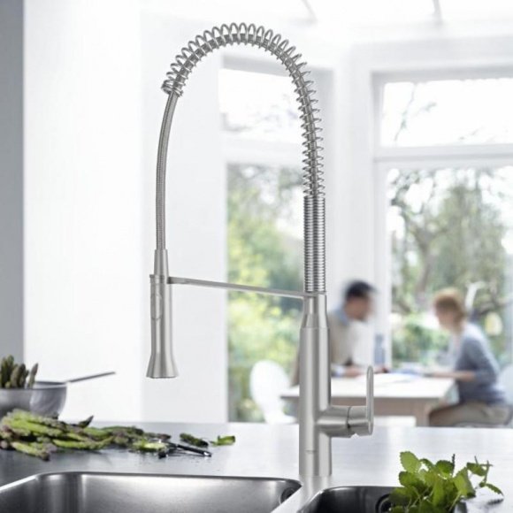 Смеситель кухонный Grohe K7 матовый хром (32950DC0)