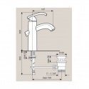 Смеситель для умывальника EMMEVI DACOTA (CR73003 BIG) 141554