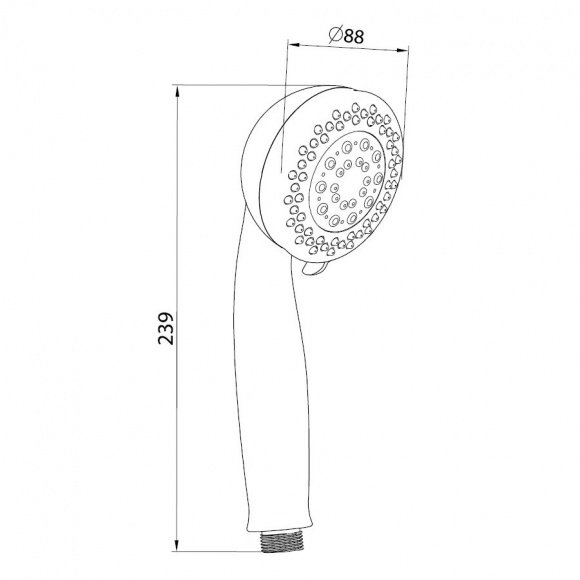 Ручной душ Imprese 88 мм 5 режимов (W088R5)