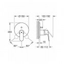 Смеситель для ванны Grohe Eurosmart Cosmopolitan скрытый монтаж (24045000) 130835