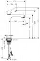 Смеситель для умывальника Hansgrohe Metris хром (31185000) 70278