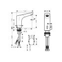 Cмеситель для умывальника Hansgrohe Focus электронный (31171000) 121352