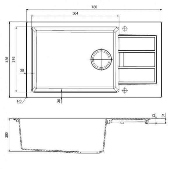 Кухонная мойка Franke SID 611-78 XL Slim белый (114.0497.982)