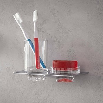 Мыльница Emco Art со стаканом для зубных щеток (1633 001 00) фото
