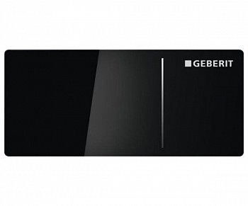 Клавиша смыва Geberit Sigma 70 алюминий/черное стекло (115.630.SJ.1) фото