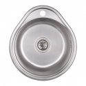 Кухонная нержавеющая мойка одночашевая круглая Imperial 4843 Decor 08 (IMP484306DEC) 102407