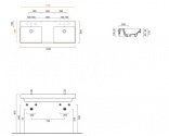 Умывальник Catalano NEW ZERO 125х50 см (1125ZEDUP00) 137353