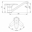 Смеситель кухонный Q-Tap Eris COF 002  (QTERICOF002) 116350