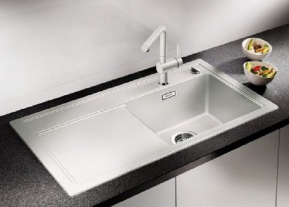 Кухонная мойка Blanco Zenar 45 S левая серый беж (523835)
