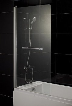Шторка для ванны Eger 80 см тонированное левая (599-02L grey) фото