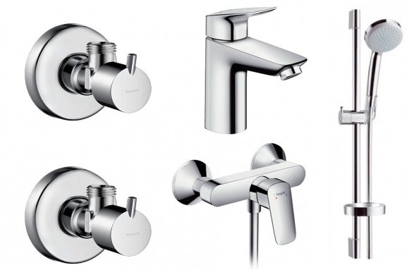 Набор смесителей для душа Hansgrohe Logis 100 4в1 (711716411)