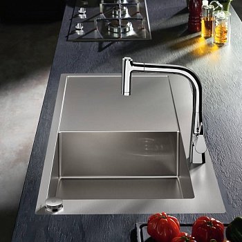 Кухонный комплект мойка со смесителем Hansgrohe C71-F450-02 (43208000) фото