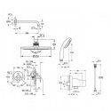 Душевая система Grohe Eurosmart скрытого монтажа (25183004) 131933