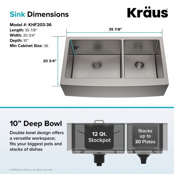 Кухонная мойка Kraus (KHF203-33)