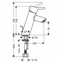 Смеситель для умывальника Hansgrohe Talis S2 (32040000) 47389