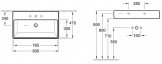 Умывальник Villeroy&Boch Memento 80 см (513385R1) 126062