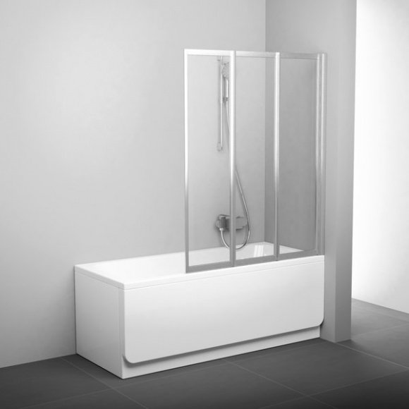 Шторка для ванны Ravak VS3-130 сатин transparent