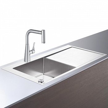 Кухонный комплект мойка со смесителем Hansgrohe C71-F450-11 (43229800) фото