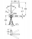 Смеситель кухонный Grohe Minta выдвижной излив матовый хром (32322DC0) 153660