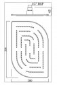 Верхний душ Jaquar Maze (OHS-CHR-85859M) 20577