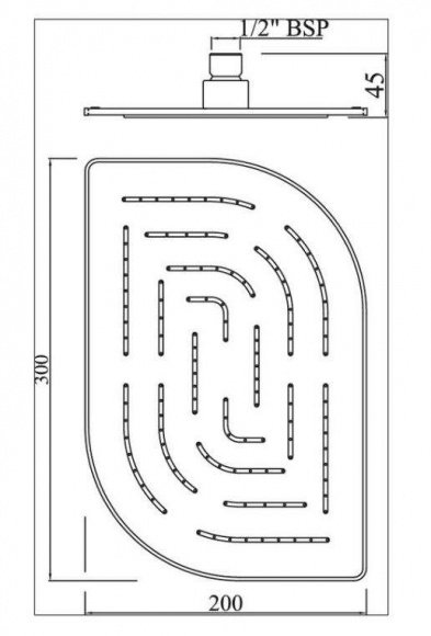 Верхний душ Jaquar Maze (OHS-CHR-85859M)