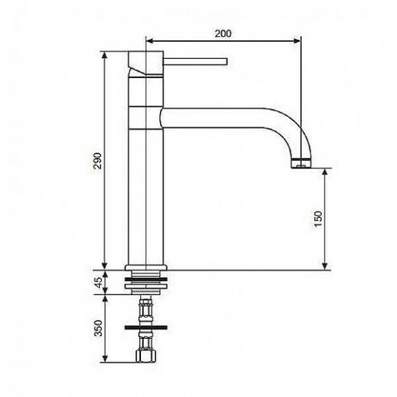 Кухонный смеситель EMMEVI PIPER (NS45007)