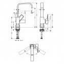 Смеситель для умывальника Hansgrohe Metropol хром (74511000) 196075