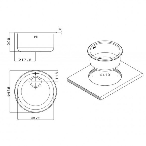 Кухонная мойка Apell Circum Decor (CIVIIAC)