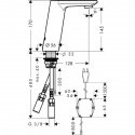 Смеситель для умывальника Hansgrohe Metris S электронный (31102000) 154294