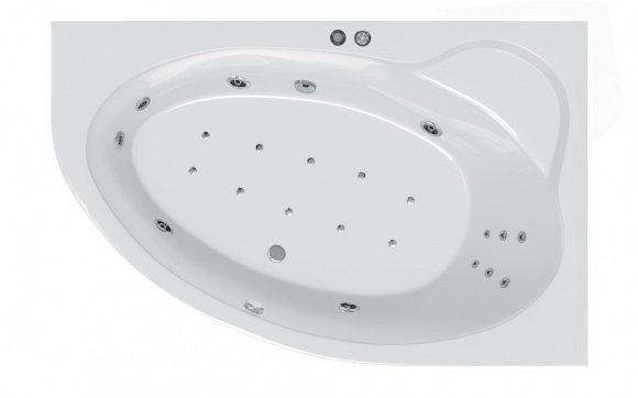 Гидромассажная ванна Ravak Asymmetric II 170 R Beauty Pro антик (GMSR0989)