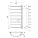 Полотенцесушитель водяной Laris Омега П8 400х800 (71207071) 95409