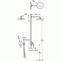 Душевая система Tres Flat НЧ + ВЧ (20418002) 22438
